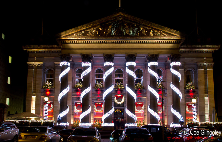 Edinburgh by Night - Christmas Decorations at The Dome George Street- 26th December 2013 