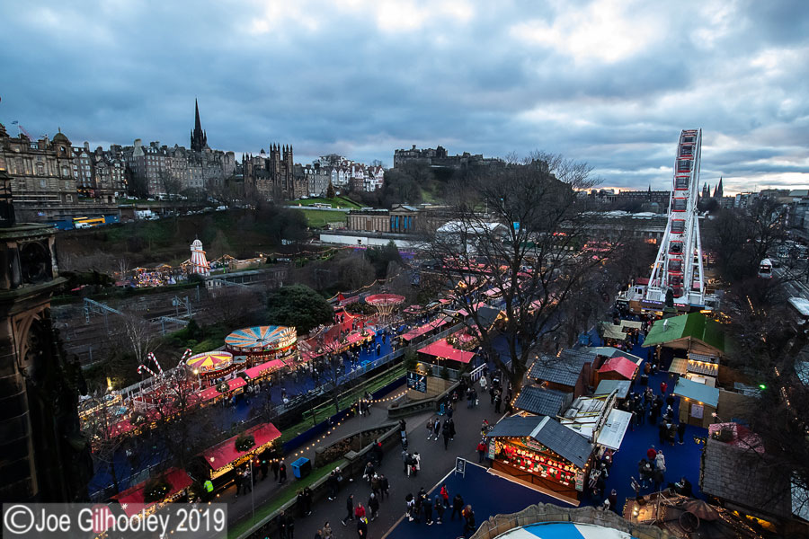 Edinburgh Christmas Attractions from Scott Monument