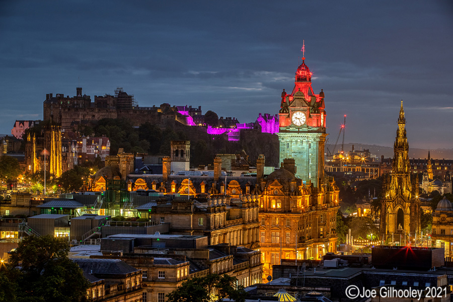 Edinburgh Castle was lit up purple for Epilepsy Awareness