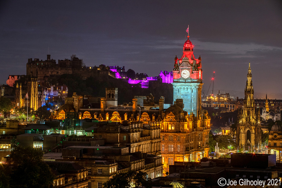 Edinburgh Castle was lit up purple for Epilepsy Awareness
