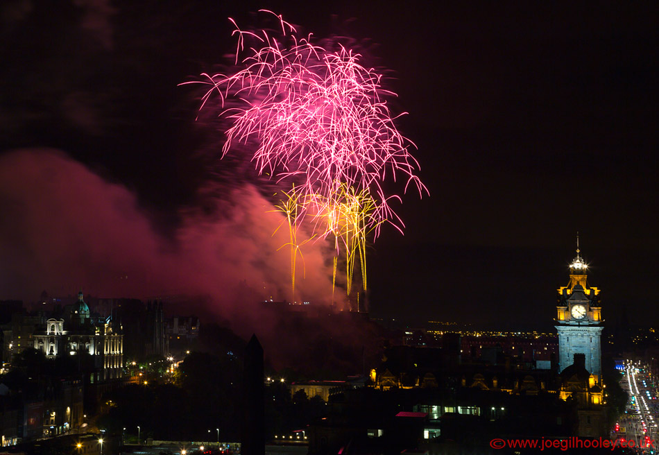 Edinburgh Festival Fireworks 2015 from Calton Hill