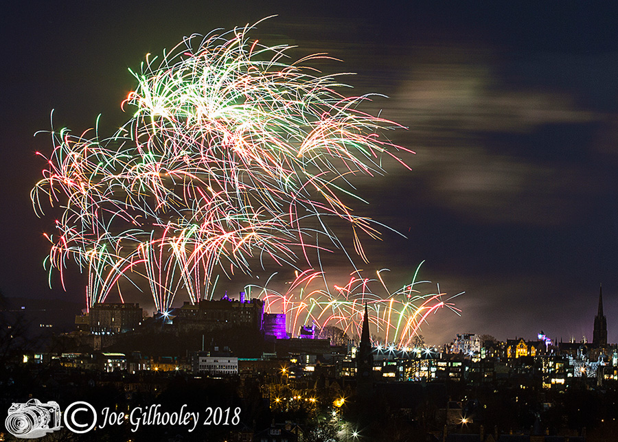 Edinburgh's New Year Fireworks 2018