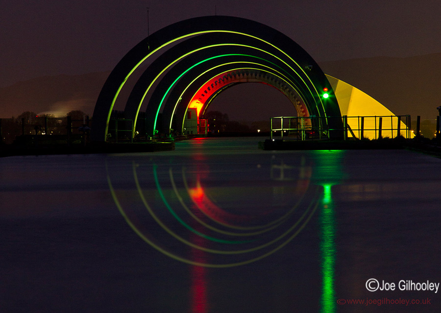 Falkirk Wheel by Night  