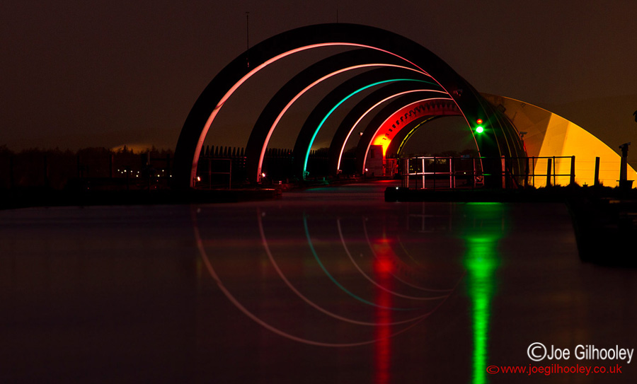 Falkirk Wheel by Night  