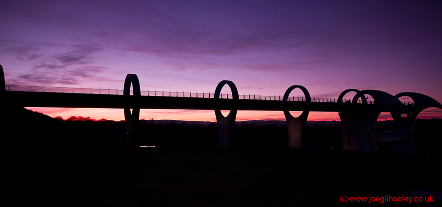 Falkirk Wheel by Night - Sunset 