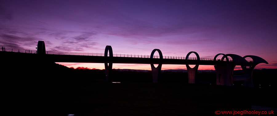 Falkirk Wheel by Night - Sunset 