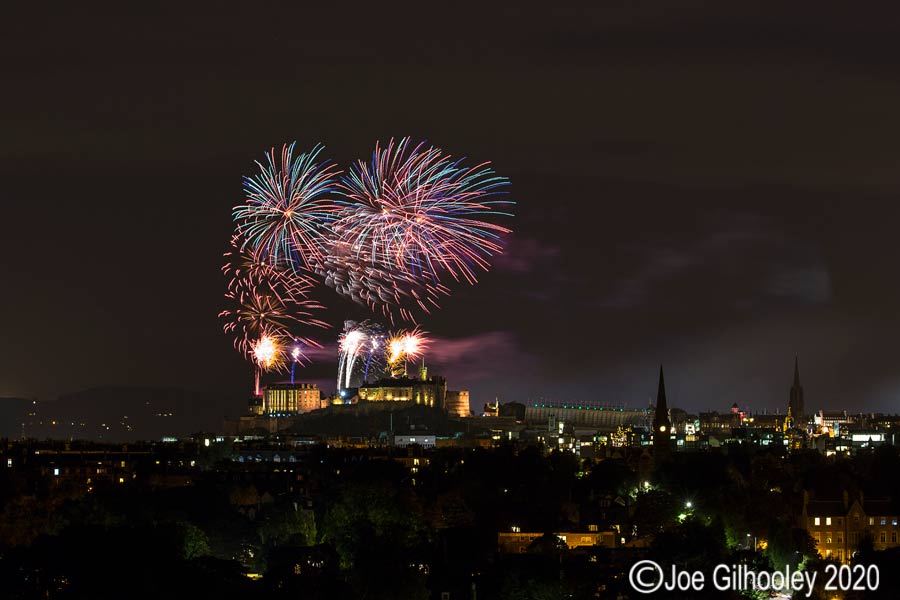 Edinburgh Festival Fireworks over Edinburgh Castle