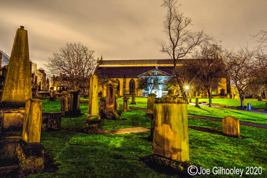 Greyfriars Graveyard Edinburgh by Night