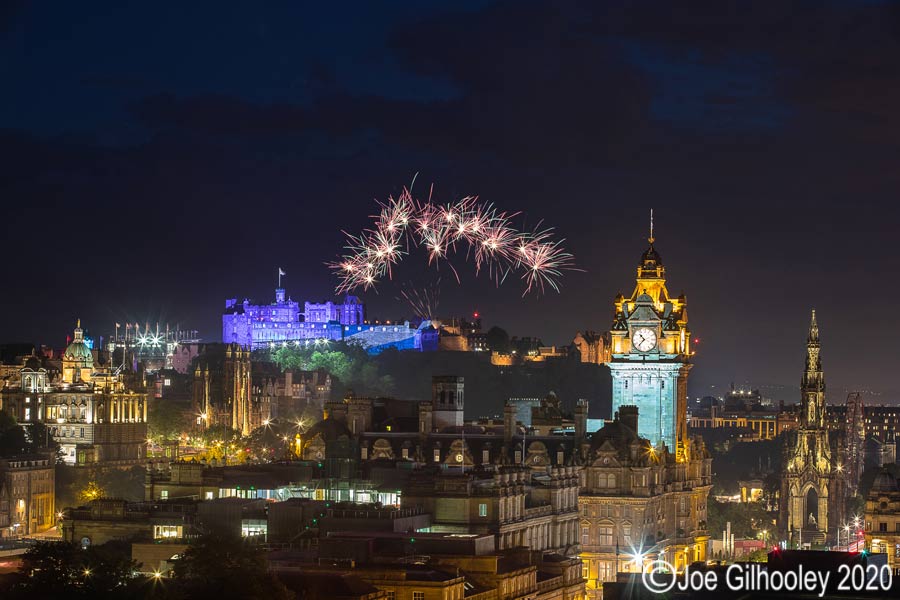 Loch Cluanie - Mountain Edinburgh Military Tattoo Fireworks over Edinburgh Castle 