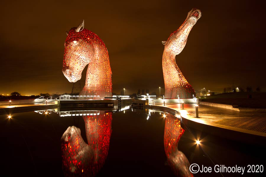 The Kelpies Red for Remembrance
