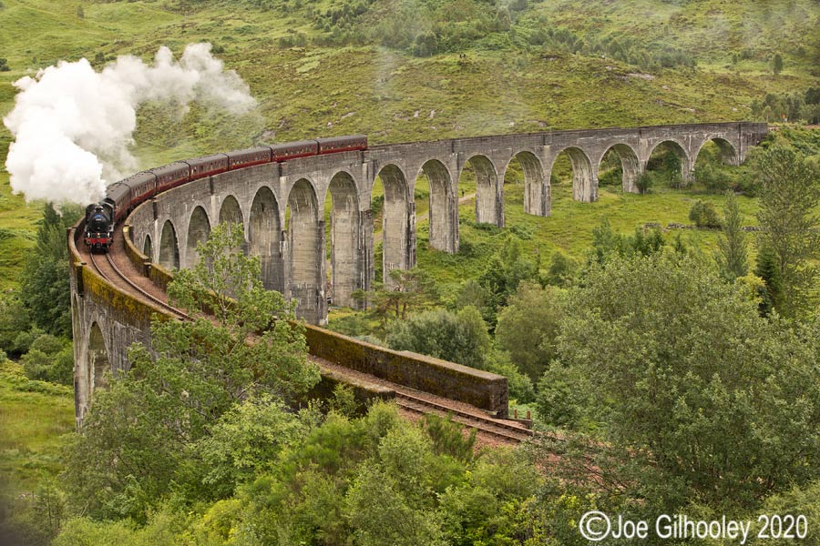 Jacobite Steam Train on Glenfinnan Viaduct