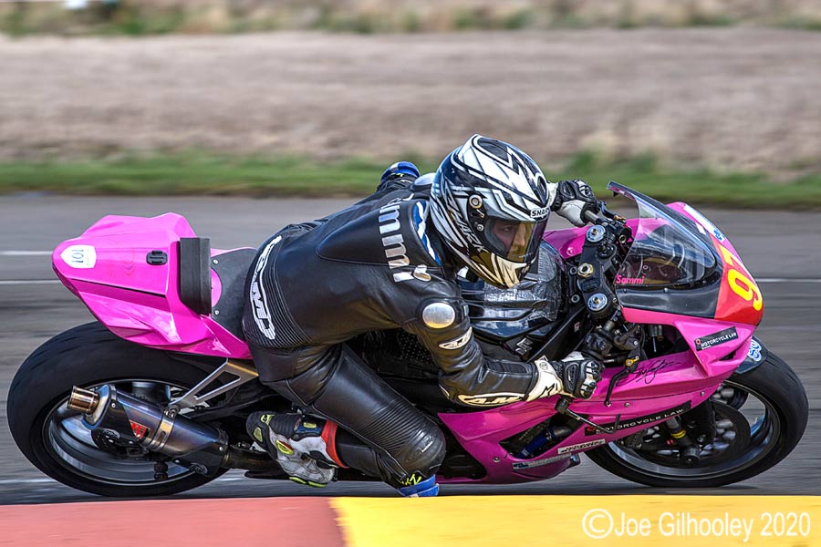 Female motorbike racer