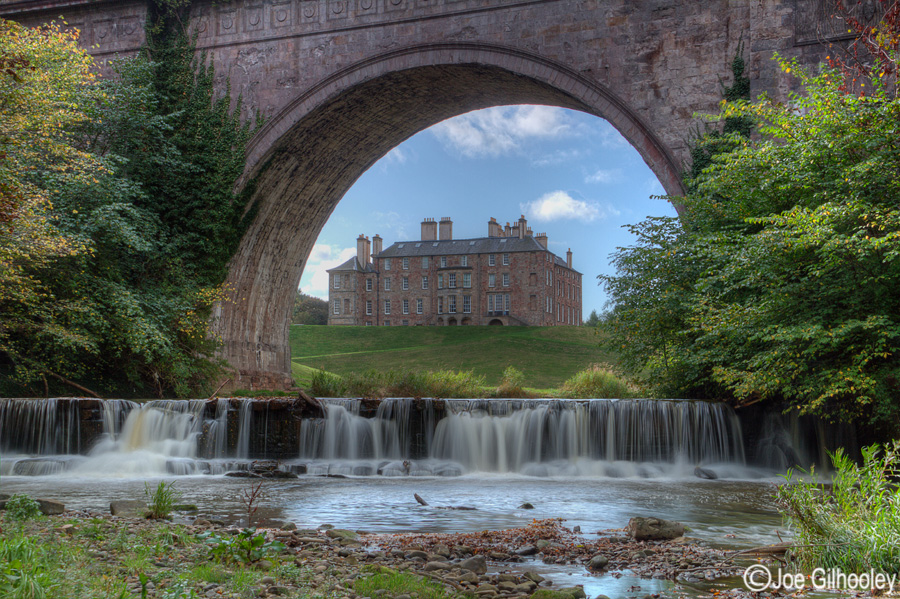 Dalkeith Palace through Montagu Bridge. River North EskEdinburgh Castle 