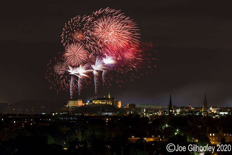 Festival Fireworks over Edinburgh Castle