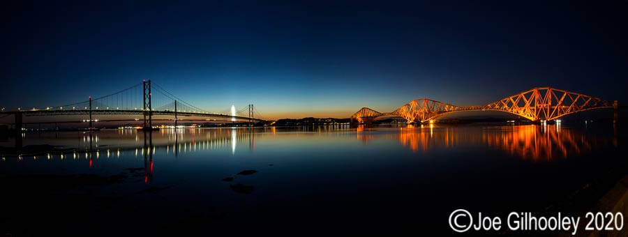 Forth Bridges panorama