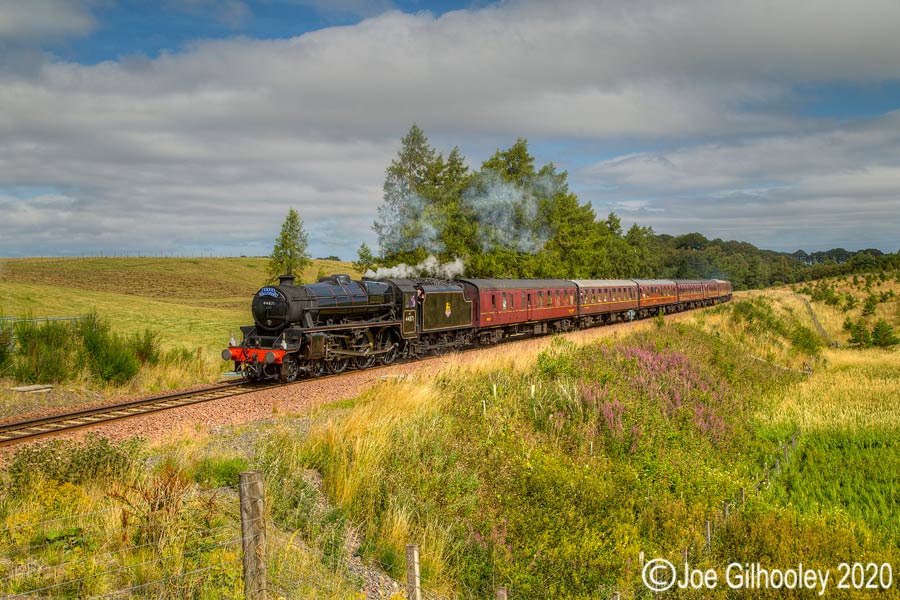44871 Black Five Steam Train on Borders Railway
