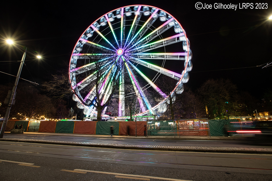 Ferris Wheel from Princes Street, Edinburgh Ferris Wheel from Princes Street, Edinburgh