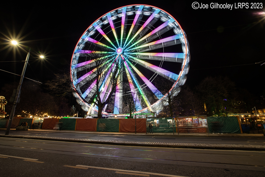 Ferris Wheel from Princes Street, Edinburgh Ferris Wheel from Princes Street, Edinburgh