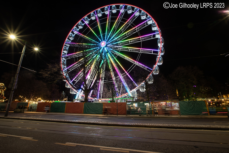 Ferris Wheel from Princes Street, Edinburgh Ferris Wheel from Princes Street, Edinburgh