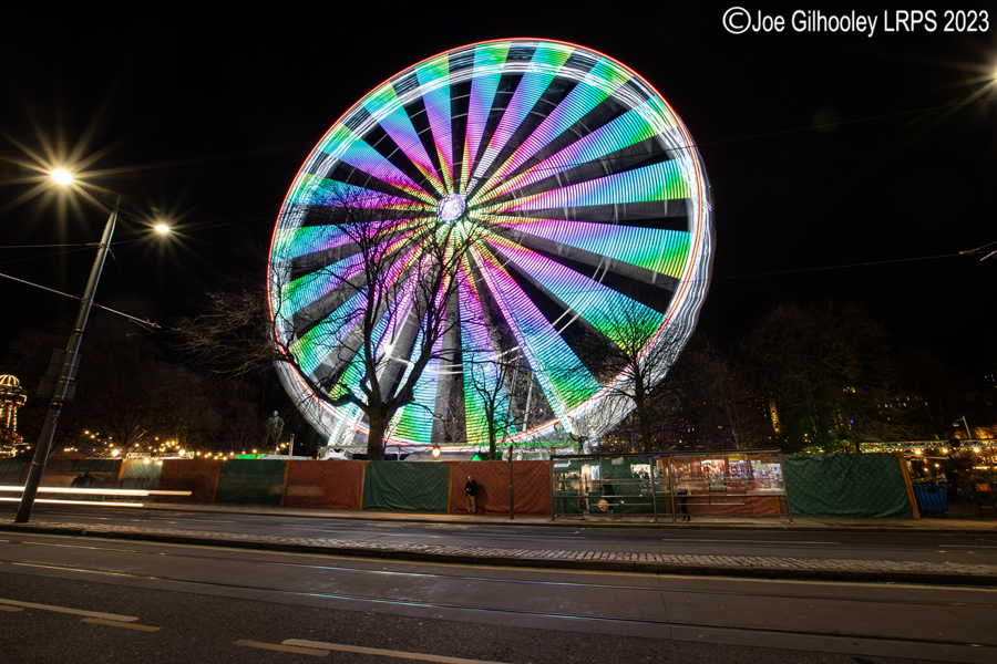 Ferris Wheel from Princes Street, Edinburgh Ferris Wheel from Princes Street, Edinburgh