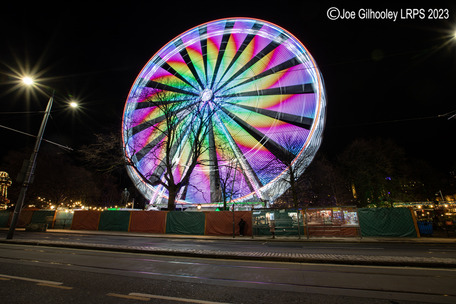 Ferris Wheel from Princes Street, Edinburgh Ferris Wheel from Princes Street, Edinburgh