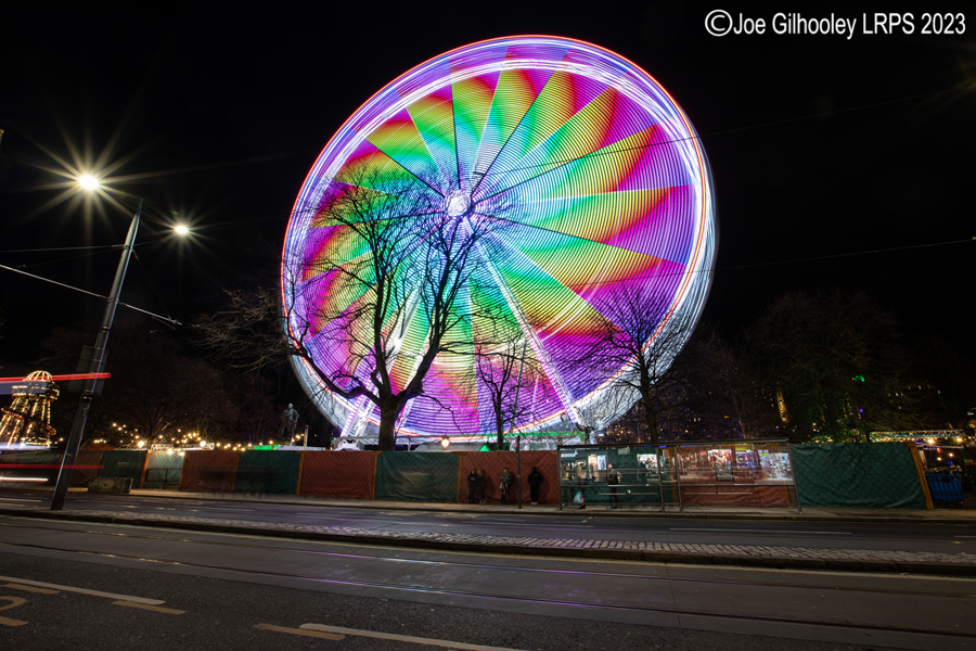 Ferris Wheel from Princes Street, Edinburgh Ferris Wheel from Princes Street, Edinburgh