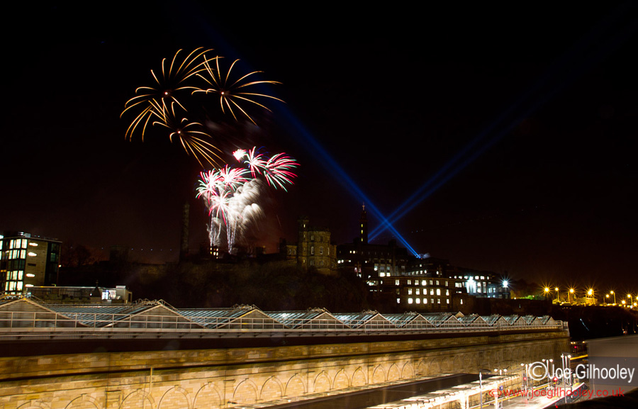 Fireworks Calton Hill Homecoming Scotland 2014 - 30th December 2013