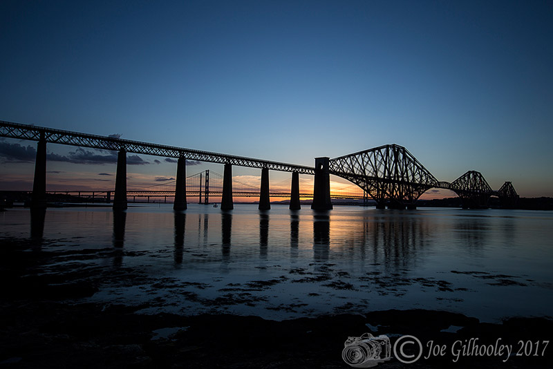 Forth Bridge at  sunset