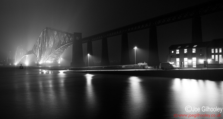 Forth Bridge in the fog