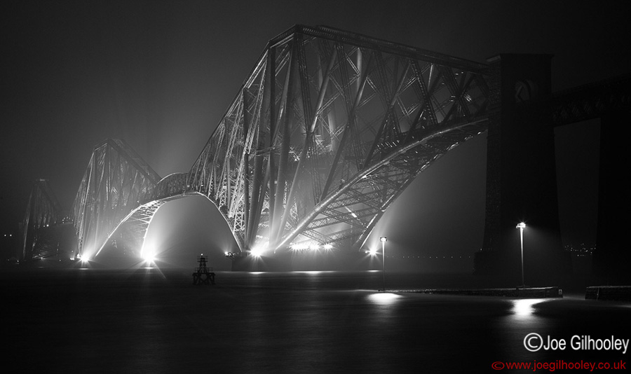 Forth Bridge in the fog