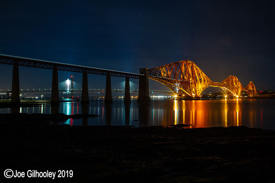 Forth Bridge by night