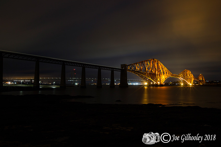 Forth Bridge by night