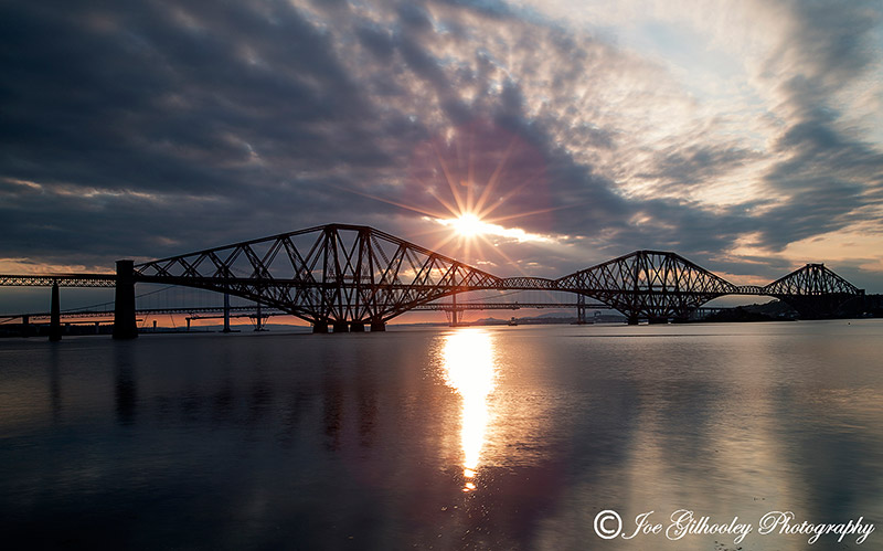 Forth Bridge before sunset
