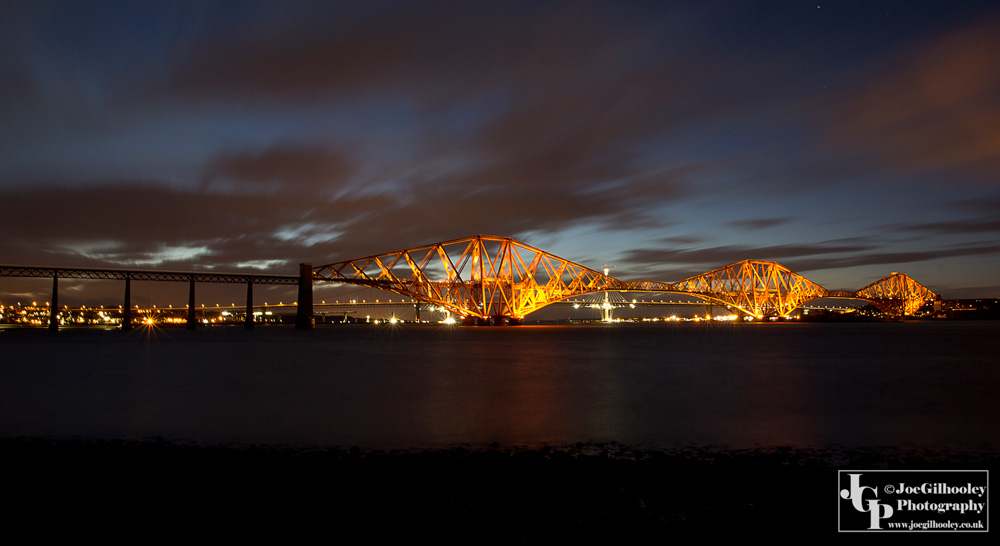 Forth Bridge at twilight