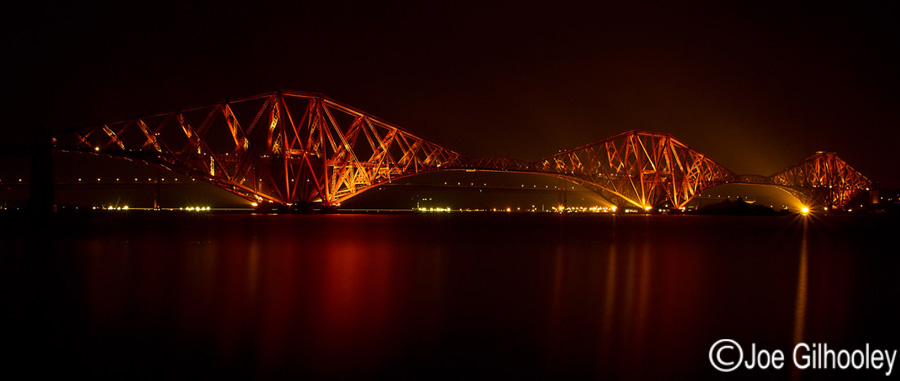 Forth Bridge at night - 28th September 2013 - 1.2 ND filter and Lee 8 star filter 10 min exposure at f16