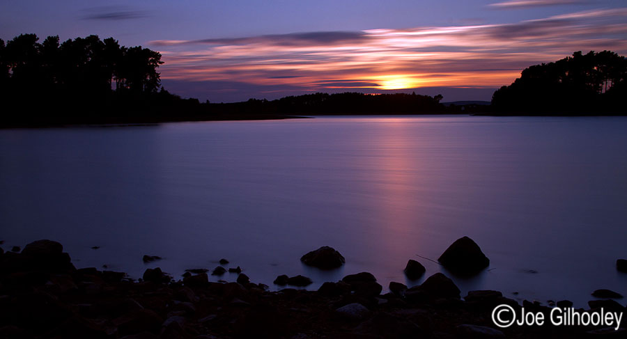 Sunset over Gladhouse Reservoir - 4th Sept 2013