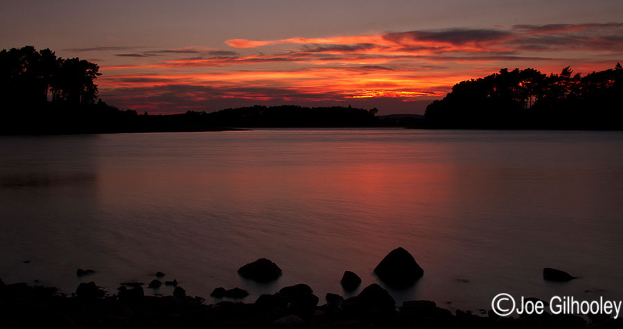 Sunset over Gladhouse Reservoir - 4th Sept 2013