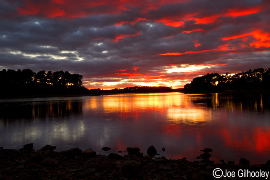 Sunset over Gladhouse Reservoir - 10th Sept 2013