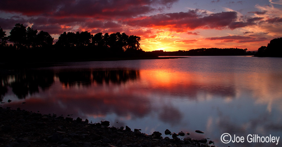Sunset over Gladhouse Reservoir - 29th Sept 2013
