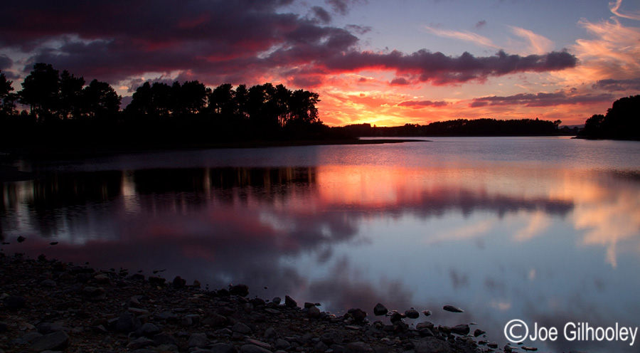 Sunset over Gladhouse Reservoir - 29th Sept 2013