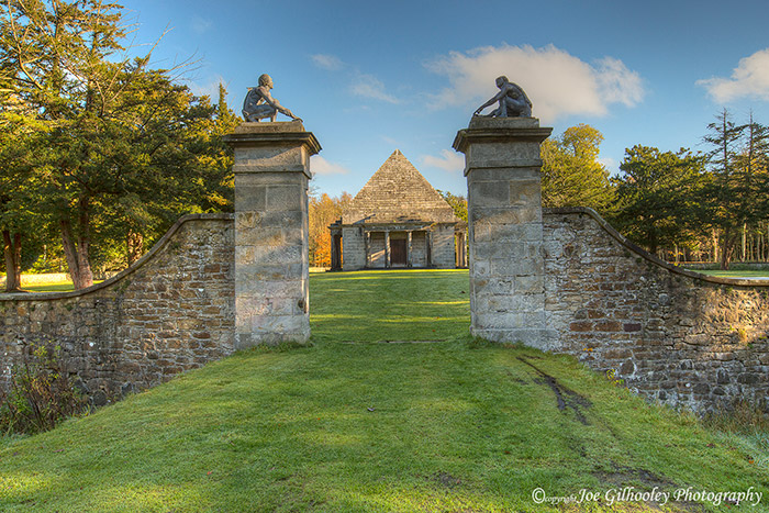 Gosford Estate East Lothian Mausoleum where 7th Earl of Wemyss was buried in 1808.