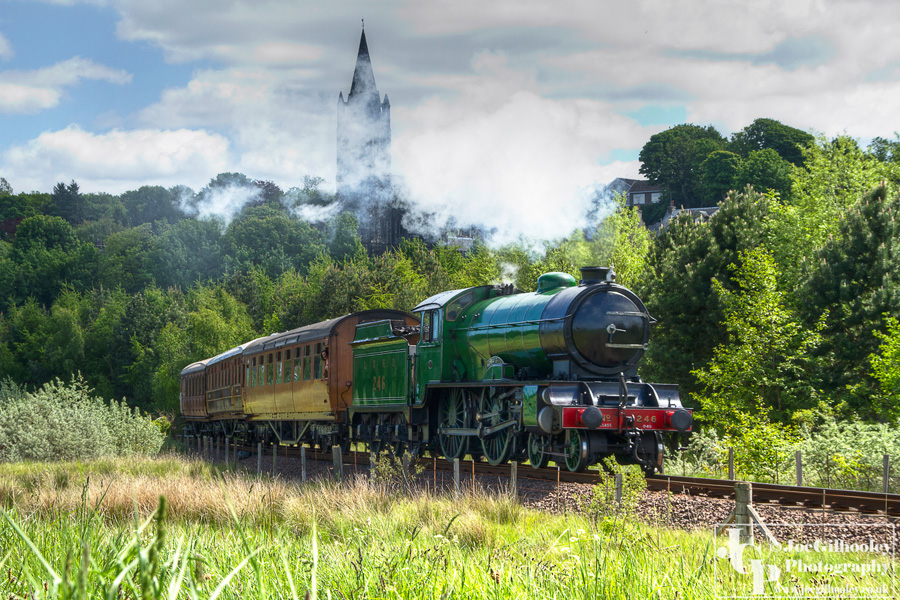 Morayshire Steam Train on Bo'ness and Kineill Railway