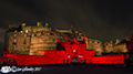Edinburgh Castle red for remembrance 13th November 2017