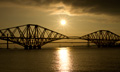 Forth Bridges at dusk 10th July 2013