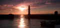 Newhaven Harbour at sunset - 14th July 2013