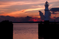 Newhaven Harbour at sunset - 26th July 2013