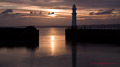 Newhaven Harbour at Sunset