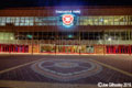 Heart of Midlothian FC Tynecastle Stadium lit at night