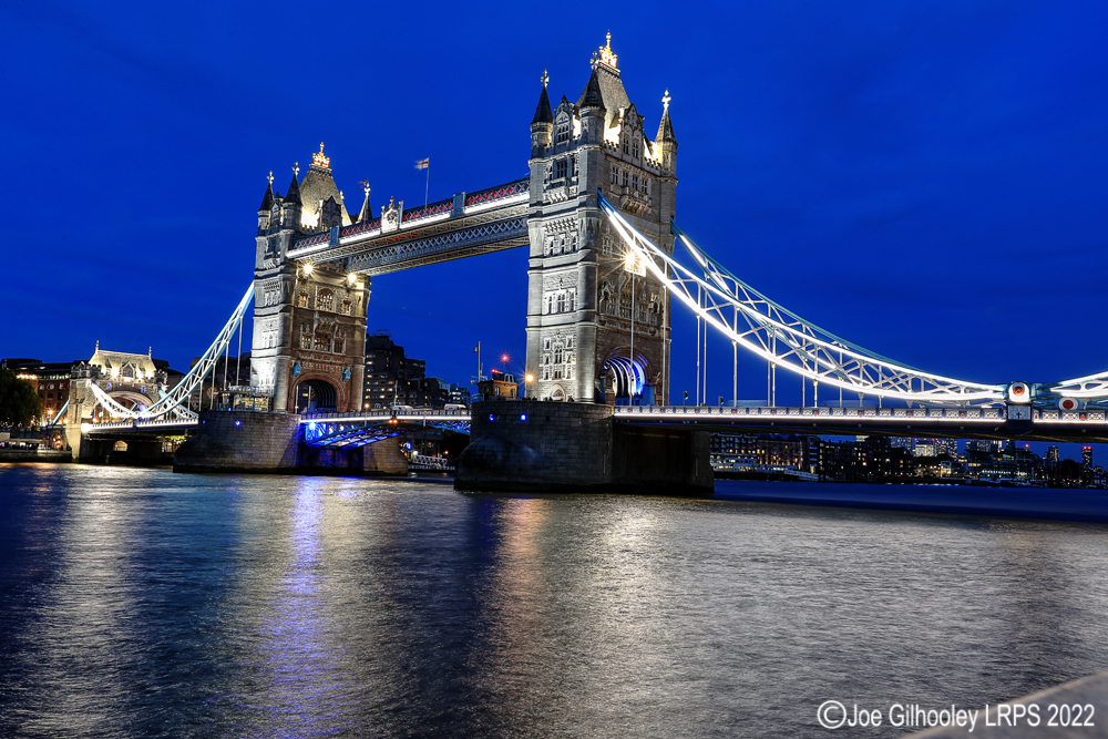 Tower Bridge London after Sunset