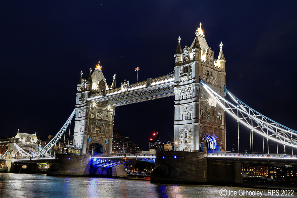 Tower Bridge London after Sunset
